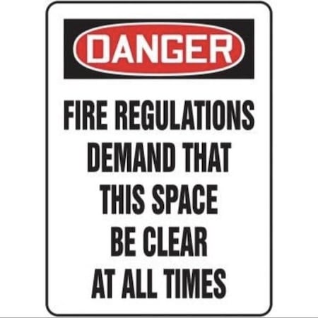 Accuform OSHA DANGER SAFETY SIGN FIRE MEXT102VA MEXT102VA